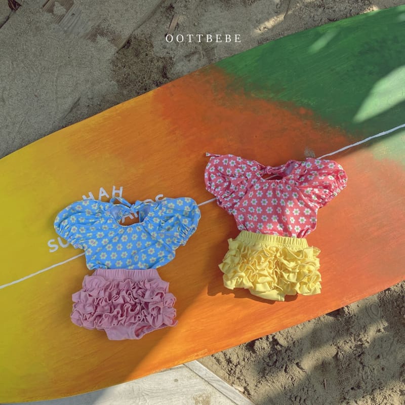 OOTT BEBE - Korean Children Fashion - #Kfashion4kids - Lovely Two-piece Swimwear - 12