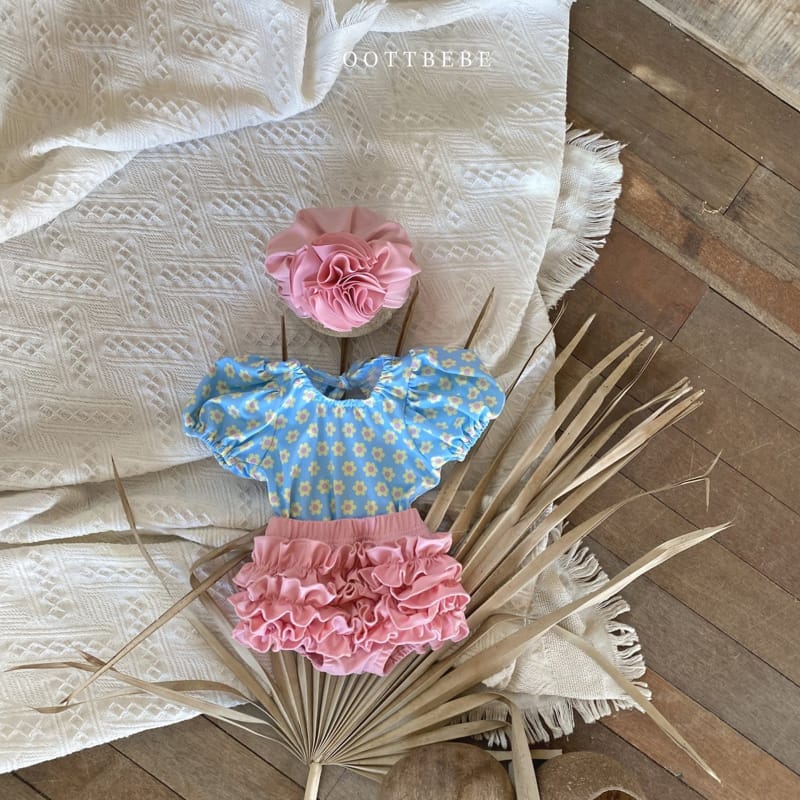 OOTT BEBE - Korean Children Fashion - #Kfashion4kids - Lovely Two-piece Swimwear - 6