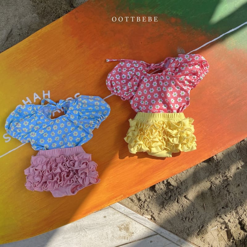 OOTT BEBE - Korean Children Fashion - #Kfashion4kids - Lovely Two-piece Swimwear - 9
