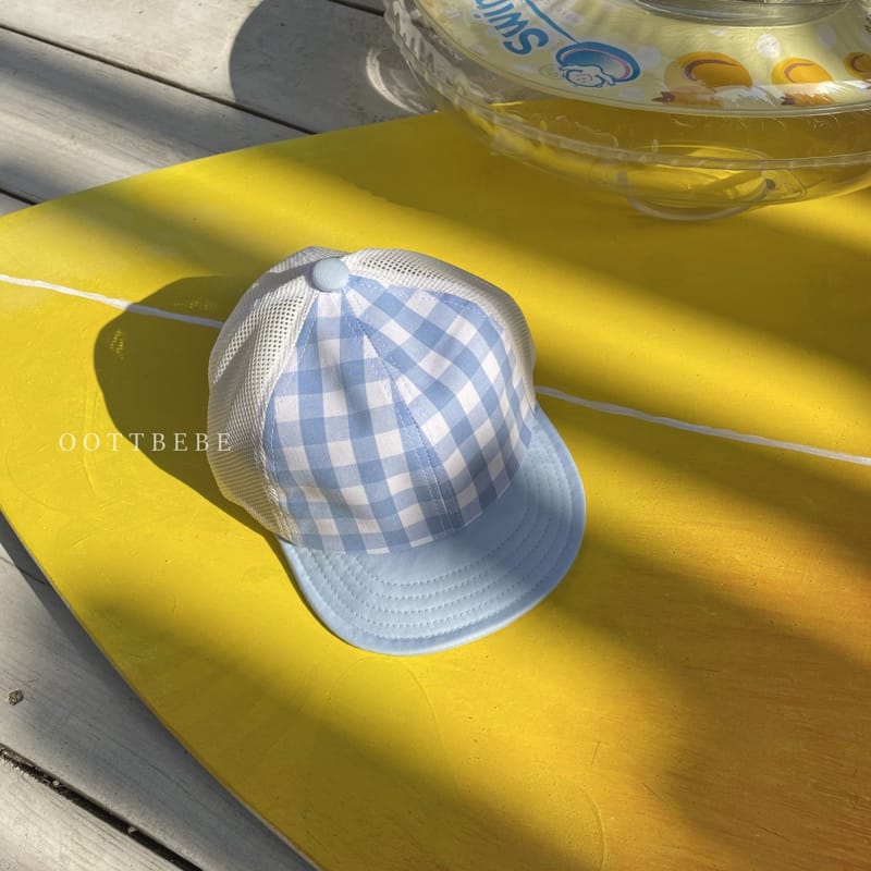 OOTT BEBE - Korean Children Fashion - #Kfashion4kids - Check Mesh Cap - 4