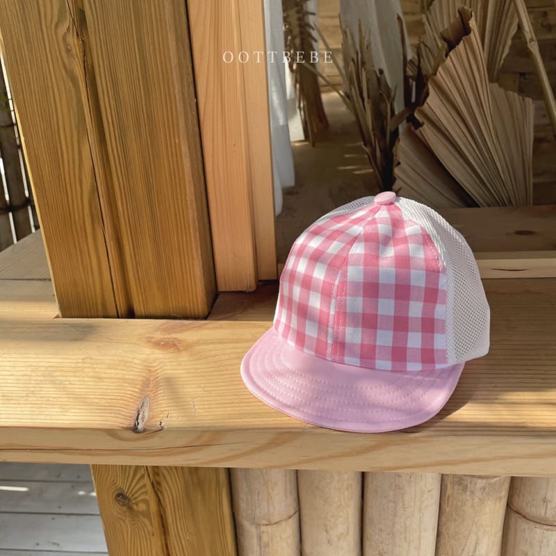 OOTT BEBE - Korean Children Fashion - #Kfashion4kids - Check Mesh Cap - 8
