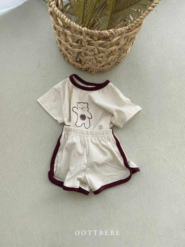 OOTT BEBE - Korean Children Fashion - #Kfashion4kids - Hi Bear Top Bottom Set - 11
