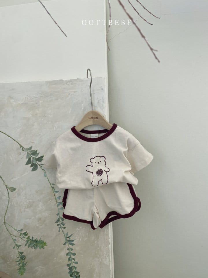 OOTT BEBE - Korean Children Fashion - #Kfashion4kids - Hi Bear Top Bottom Set - 5