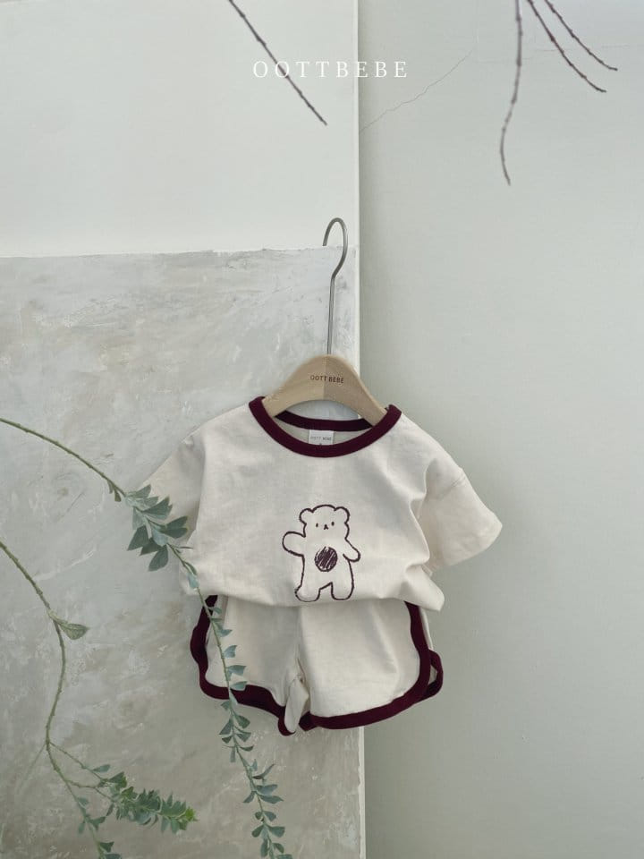 OOTT BEBE - Korean Children Fashion - #Kfashion4kids - Hi Bear Top Bottom Set - 9