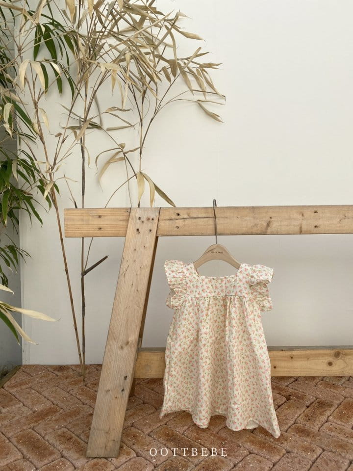 OOTT BEBE - Korean Children Fashion - #Kfashion4kids - Yoru wing One-piece - 2