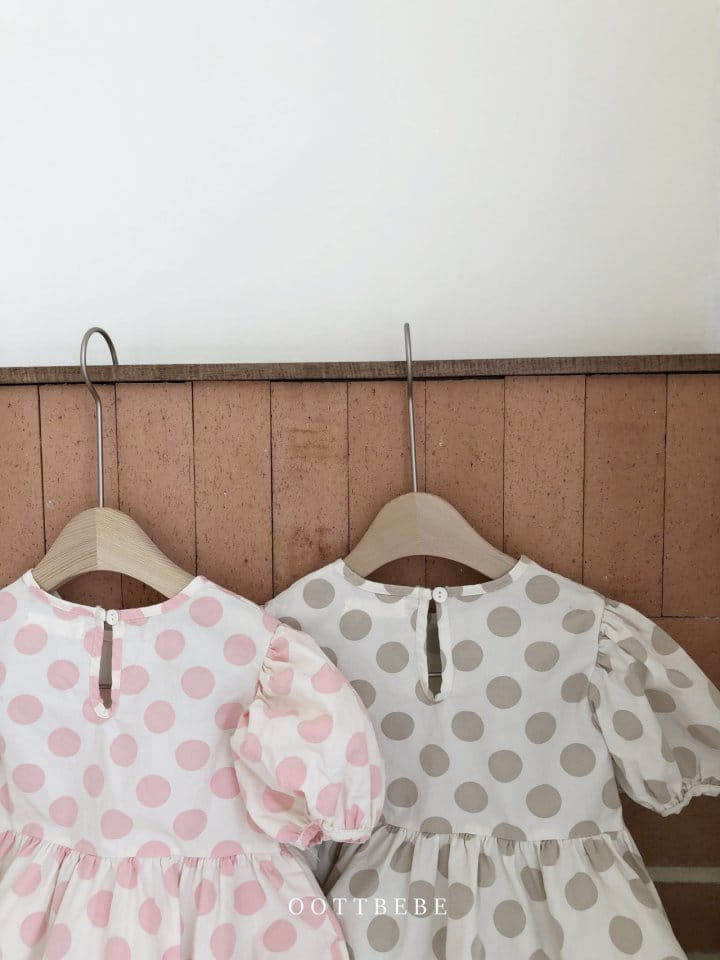 OOTT BEBE - Korean Children Fashion - #Kfashion4kids - Dots Volume One-piece - 5