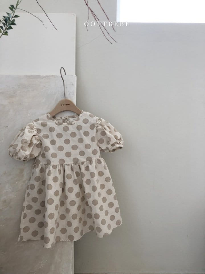 OOTT BEBE - Korean Children Fashion - #Kfashion4kids - Dots Volume One-piece - 8