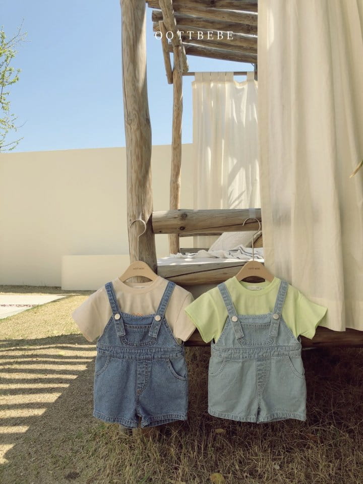 OOTT BEBE - Korean Children Fashion - #Kfashion4kids - Bobo Denim Dungarees - 11