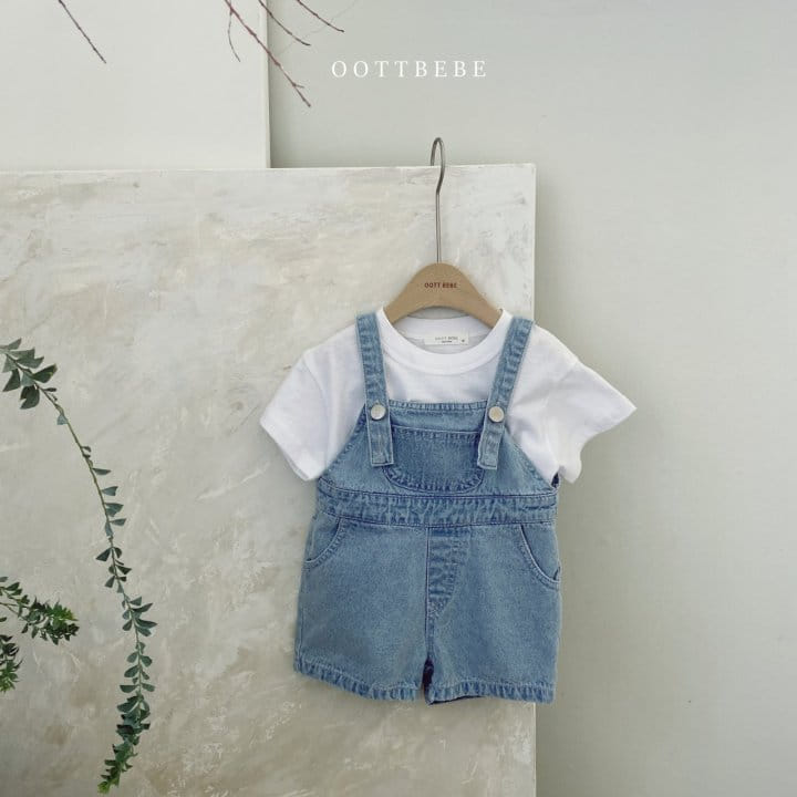 OOTT BEBE - Korean Children Fashion - #Kfashion4kids - Bobo Denim Dungarees - 7