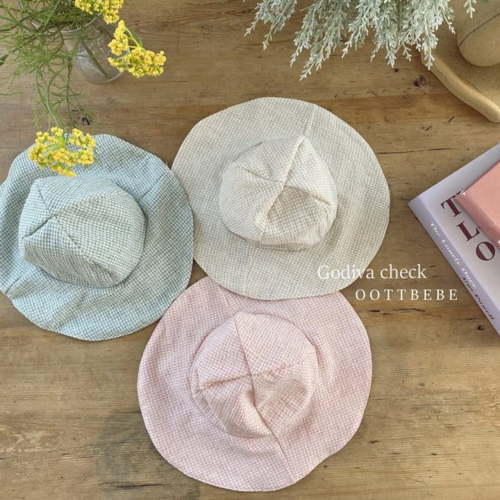 OOTT BEBE - Korean Children Fashion - #Kfashion4kids - Godiva Check Bucket Hat - 9