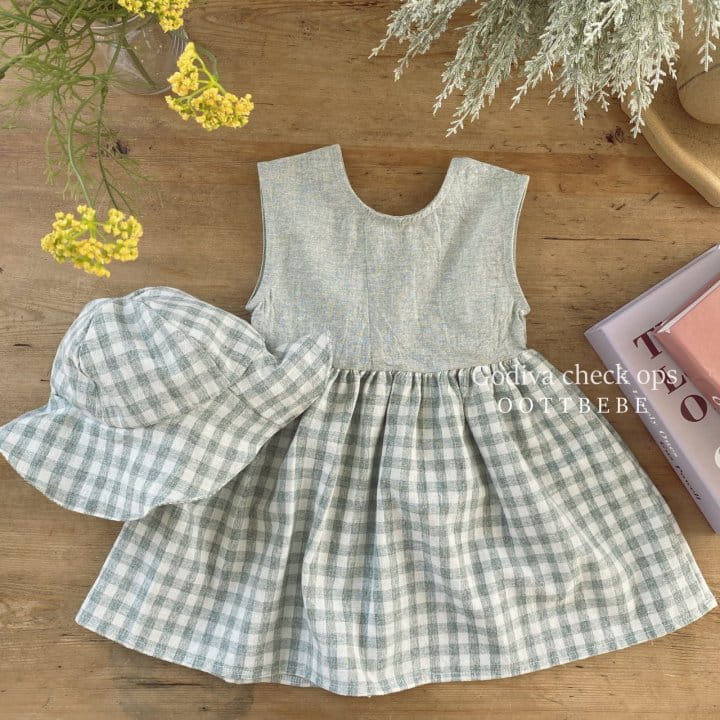 OOTT BEBE - Korean Children Fashion - #Kfashion4kids - Godiva Check One-piece - 11