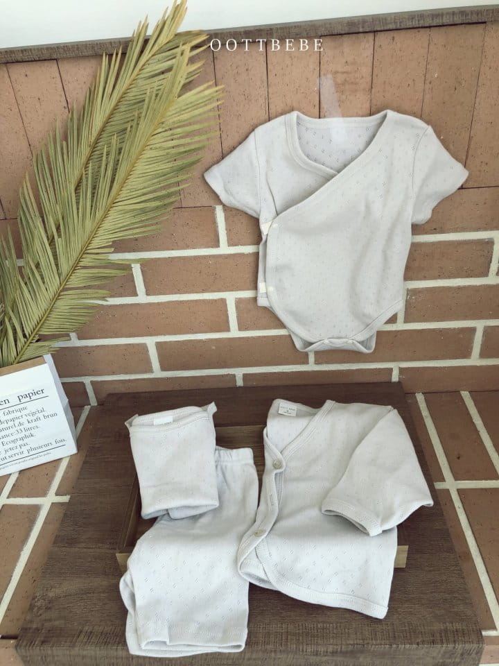 OOTT BEBE - Korean Children Fashion - #Kfashion4kids - Jacquard Bodysuit - 6