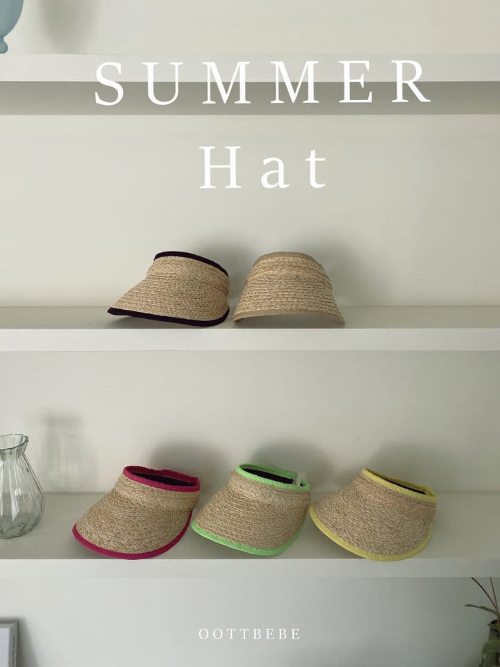 OOTT BEBE - Korean Children Fashion - #Kfashion4kids - Straw Sun Cap