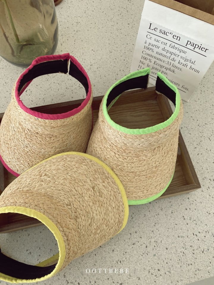 OOTT BEBE - Korean Children Fashion - #Kfashion4kids - Straw Sun Cap - 4