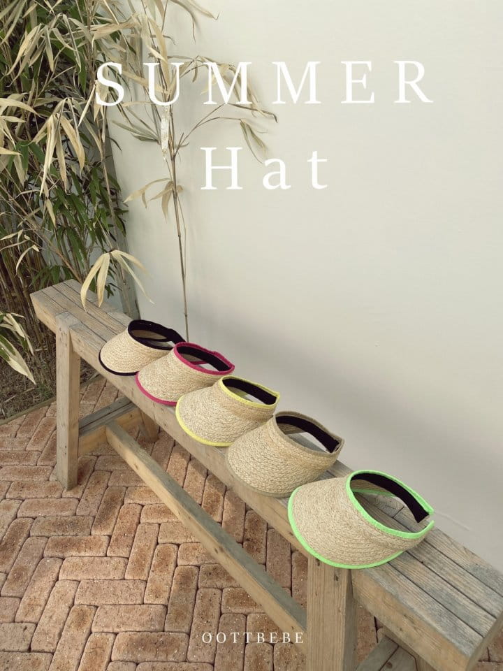 OOTT BEBE - Korean Children Fashion - #Kfashion4kids - Straw Sun Cap - 6