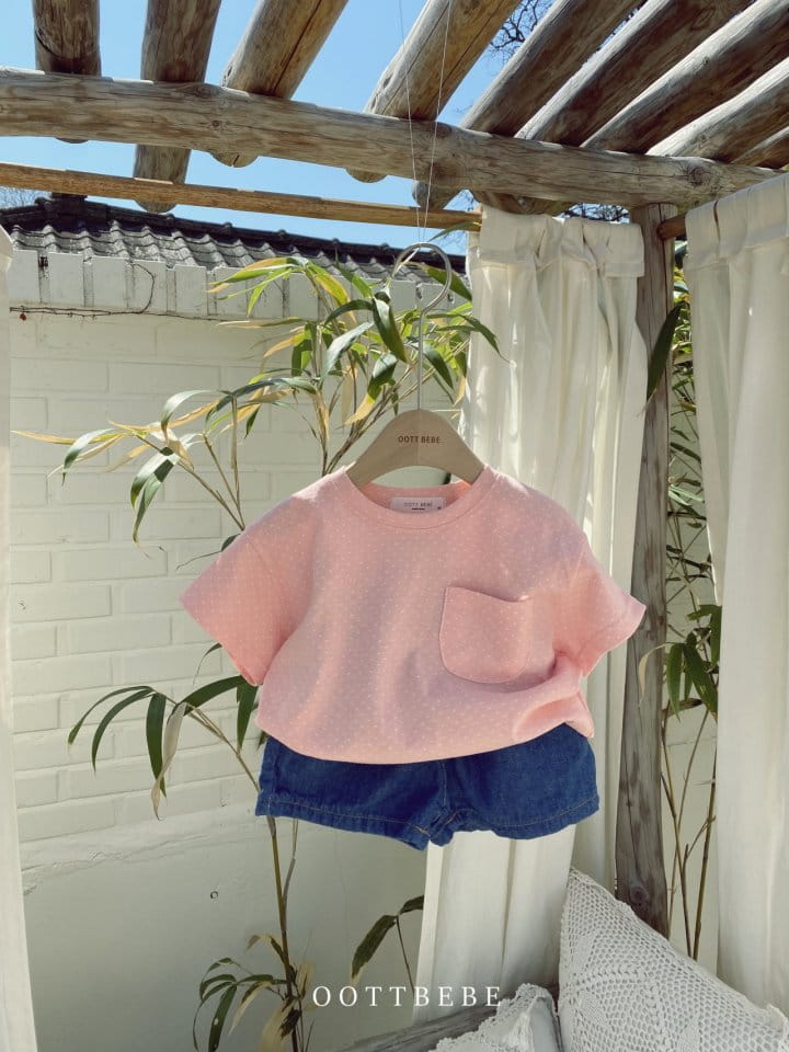 OOTT BEBE - Korean Children Fashion - #Kfashion4kids - Dots Pocket Tee - 7