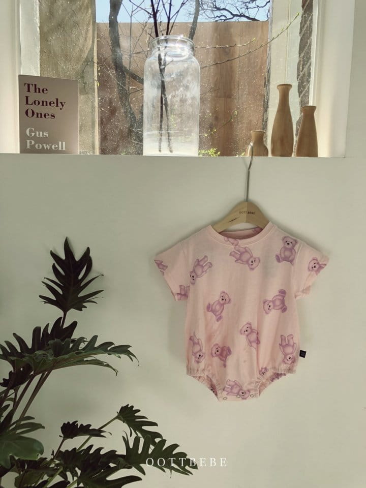 OOTT BEBE - Korean Children Fashion - #Kfashion4kids - Teddy Single Bodysuit - 11