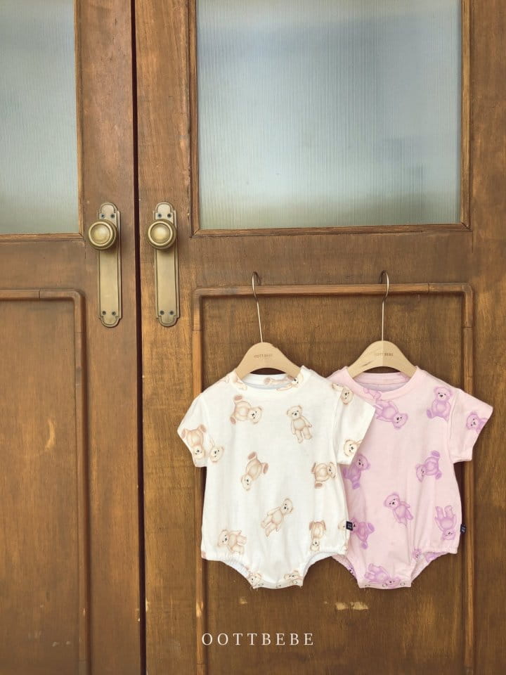 OOTT BEBE - Korean Children Fashion - #Kfashion4kids - Teddy Single Bodysuit - 2