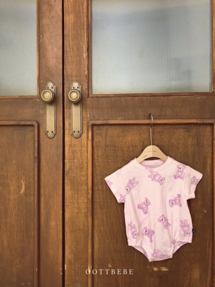 OOTT BEBE - Korean Children Fashion - #Kfashion4kids - Teddy Single Bodysuit - 7
