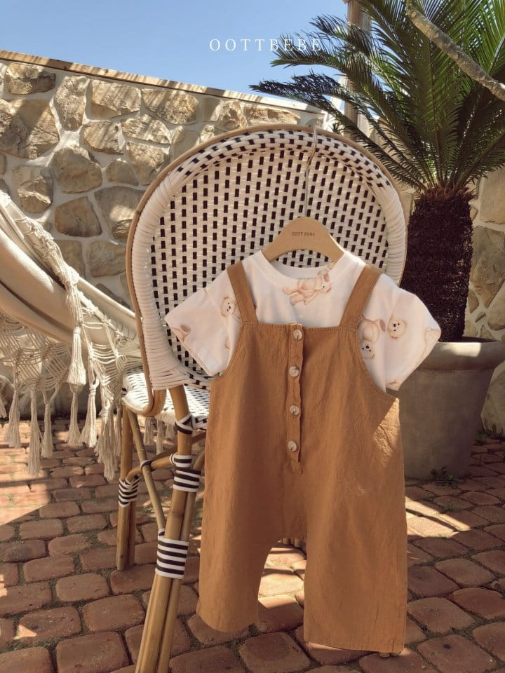 OOTT BEBE - Korean Children Fashion - #Kfashion4kids - Linen Overall - 10