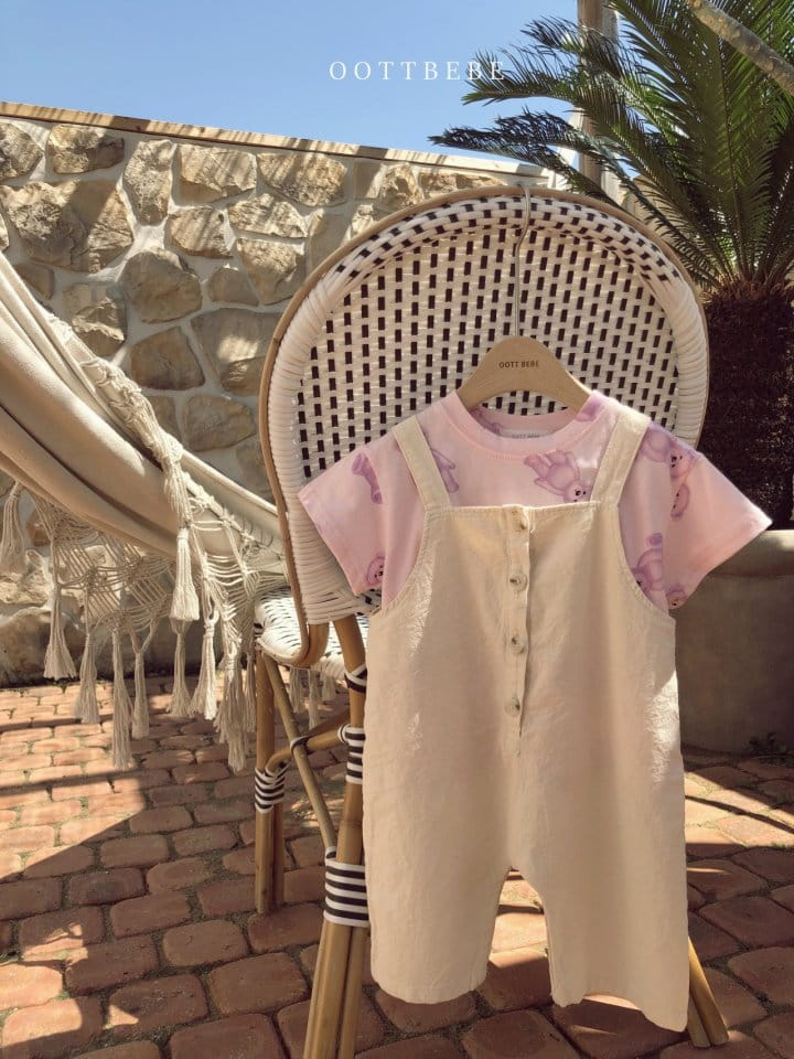 OOTT BEBE - Korean Children Fashion - #Kfashion4kids - Linen Overall - 11