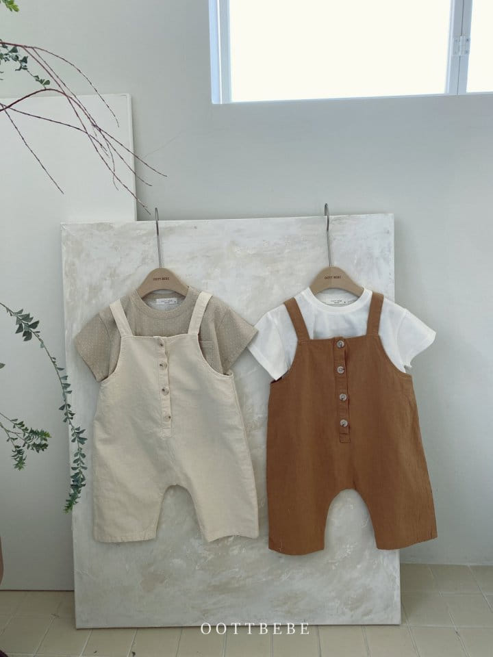 OOTT BEBE - Korean Children Fashion - #Kfashion4kids - Linen Overall - 12
