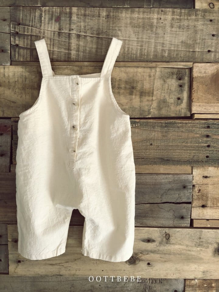 OOTT BEBE - Korean Children Fashion - #Kfashion4kids - Linen Overall - 3