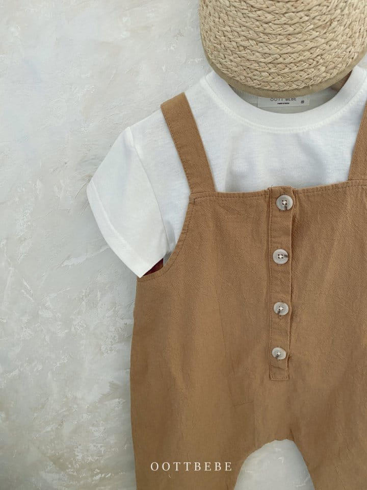 OOTT BEBE - Korean Children Fashion - #Kfashion4kids - Linen Overall - 5