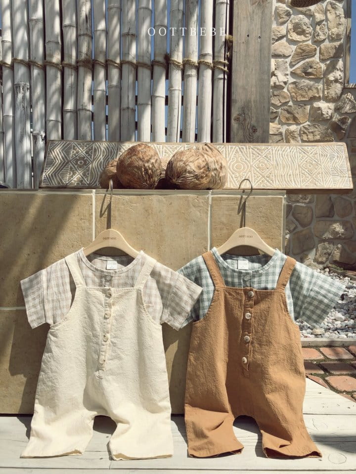 OOTT BEBE - Korean Children Fashion - #Kfashion4kids - Linen Overall - 9