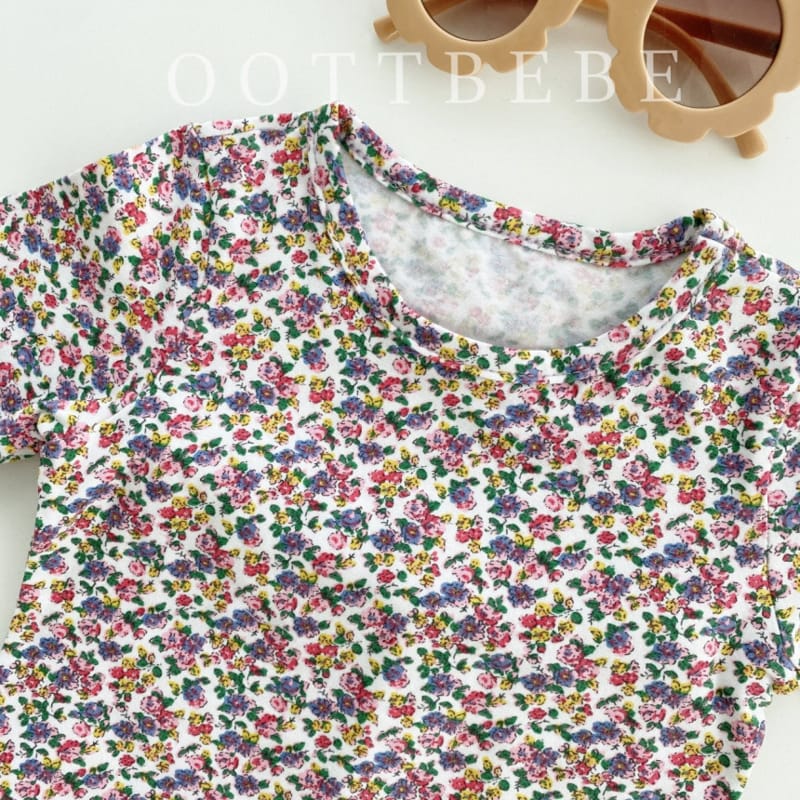 OOTT BEBE - Korean Children Fashion - #Kfashion4kids - Flower Bunnies Easywear - 10