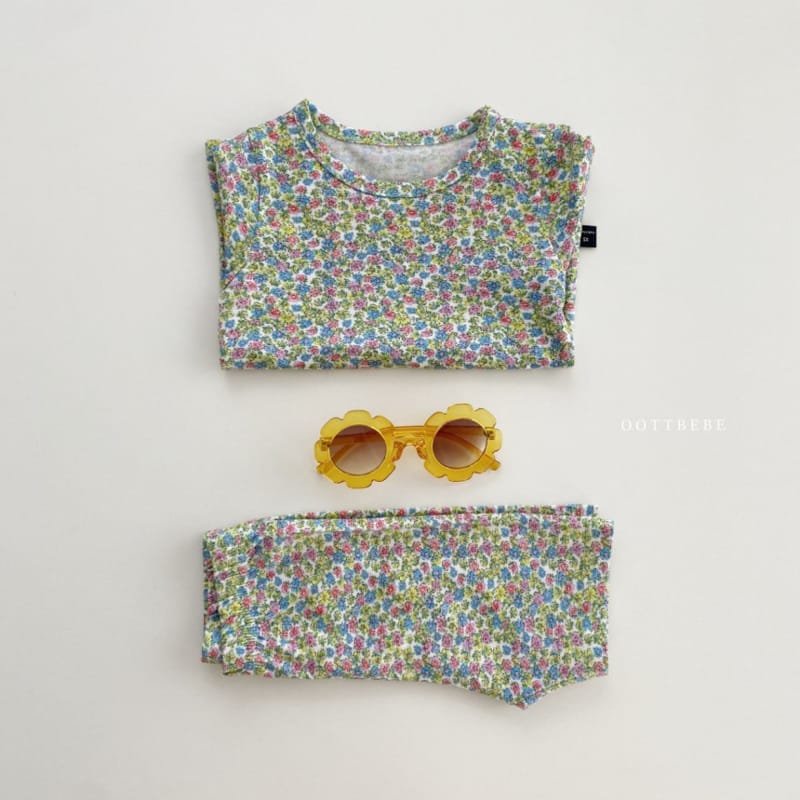 OOTT BEBE - Korean Children Fashion - #Kfashion4kids - Flower Bunnies Easywear - 6
