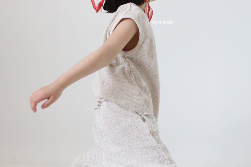 OPENING & - Korean Children Fashion - #Kfashion4kids - Waffle One Sleeveless - 11
