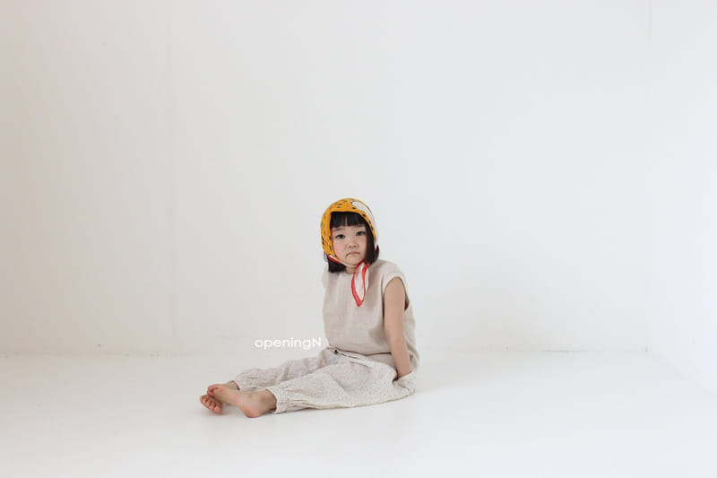 OPENING & - Korean Children Fashion - #Kfashion4kids - Waffle One Sleeveless - 3