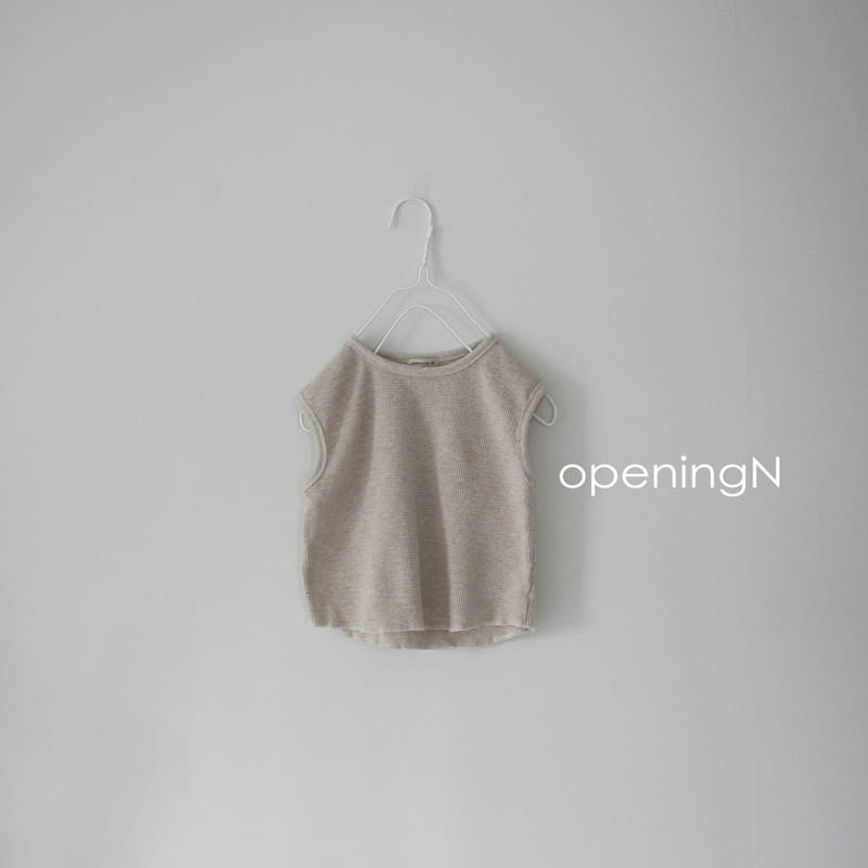 OPENING & - Korean Children Fashion - #Kfashion4kids - Waffle One Sleeveless - 6