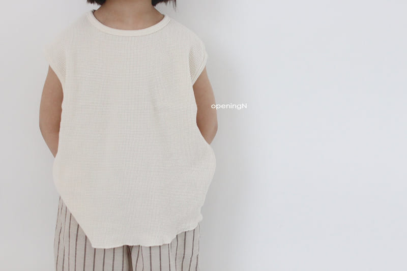 OPENING & - Korean Children Fashion - #Kfashion4kids - Waffle One Sleeveless - 9