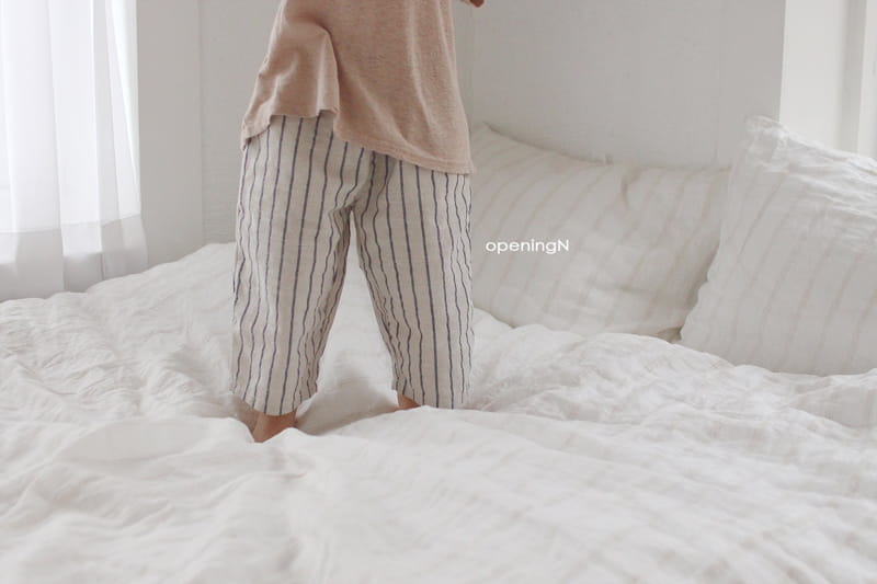 OPENING & - Korean Children Fashion - #Kfashion4kids - Slab Stripes Long Pants