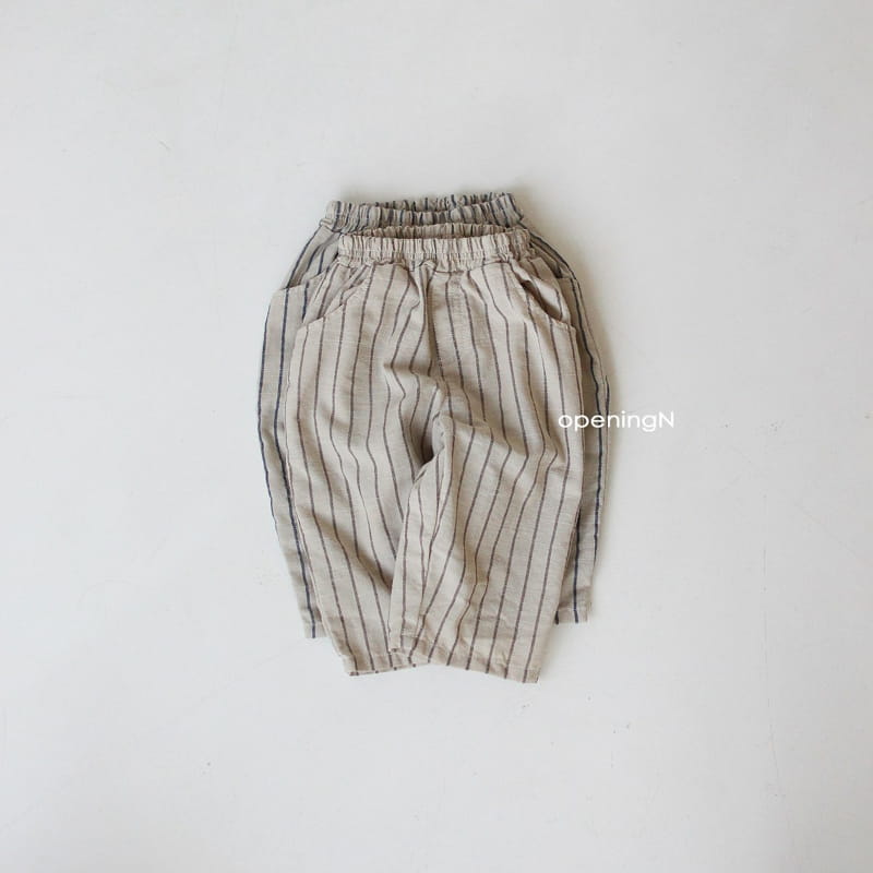 OPENING & - Korean Children Fashion - #Kfashion4kids - Slab Stripes Long Pants - 12