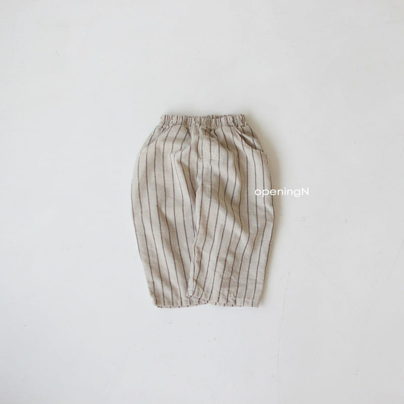 OPENING & - Korean Children Fashion - #Kfashion4kids - Slab Stripes Long Pants - 4