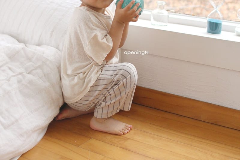 OPENING & - Korean Children Fashion - #Kfashion4kids - Slab Stripes Long Pants - 5