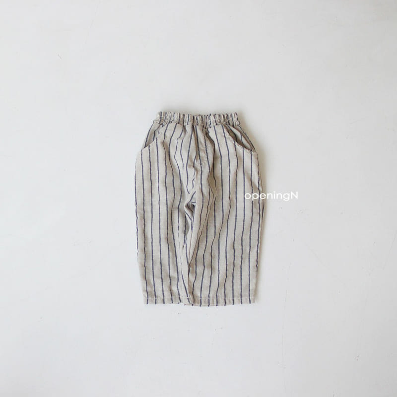 OPENING & - Korean Children Fashion - #Kfashion4kids - Slab Stripes Long Pants - 6