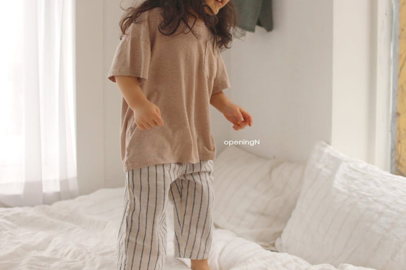 OPENING & - Korean Children Fashion - #Kfashion4kids - Slab Stripes Long Pants - 7