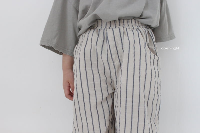 OPENING & - Korean Children Fashion - #Kfashion4kids - Slab Stripes Long Pants - 8