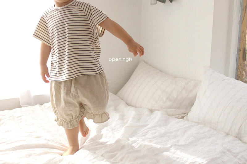 OPENING & - Korean Children Fashion - #Kfashion4kids - Lime Raglan Stripes Tee - 10