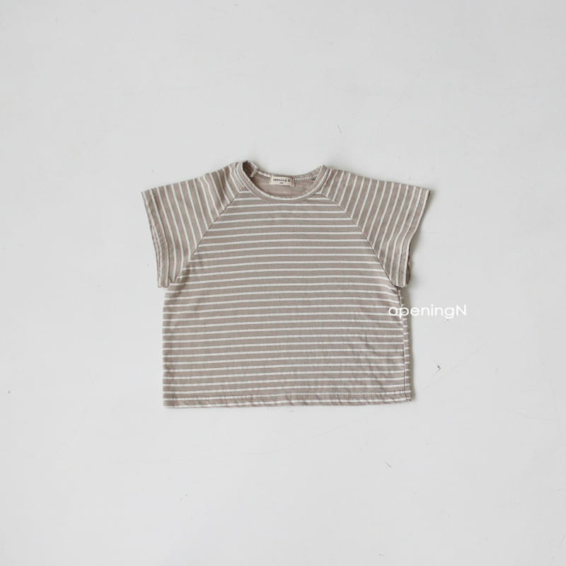 OPENING & - Korean Children Fashion - #Kfashion4kids - Lime Raglan Stripes Tee - 4