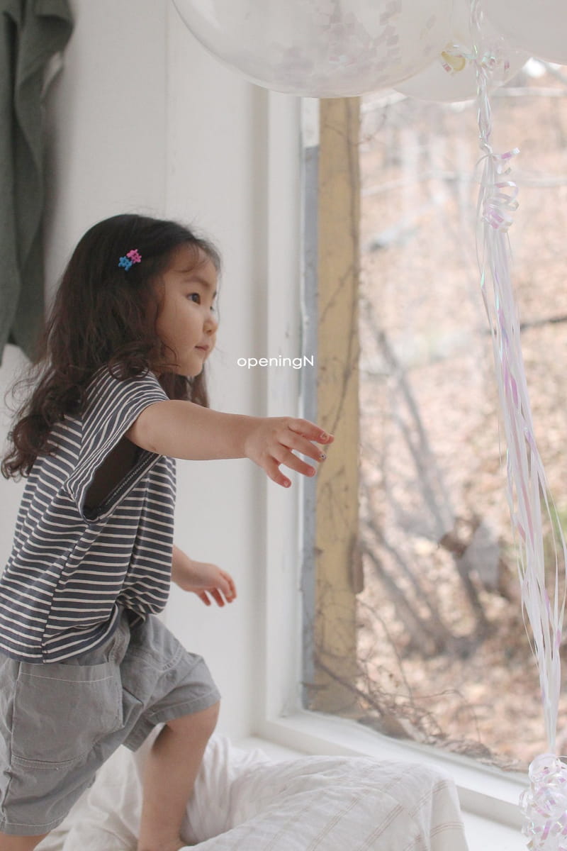 OPENING & - Korean Children Fashion - #Kfashion4kids - Lime Raglan Stripes Tee - 5