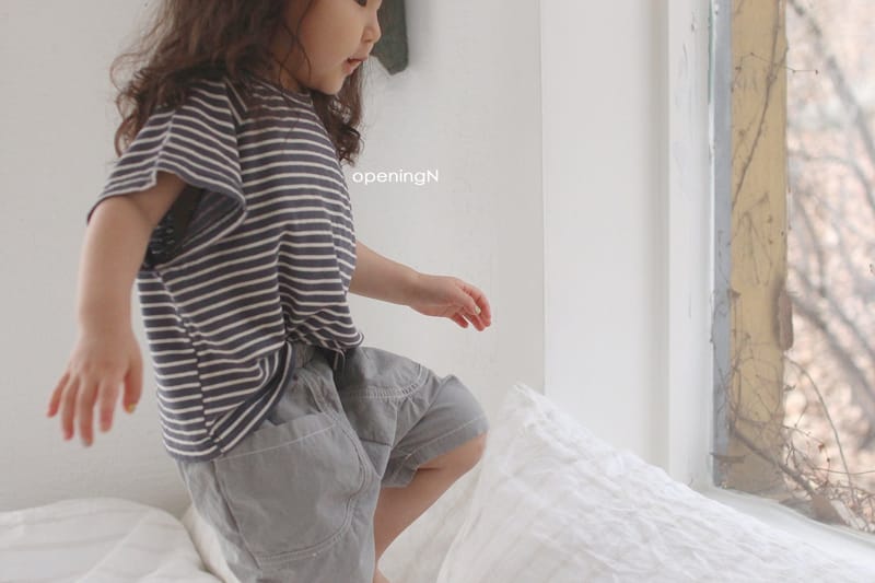 OPENING & - Korean Children Fashion - #Kfashion4kids - Lime Raglan Stripes Tee - 9