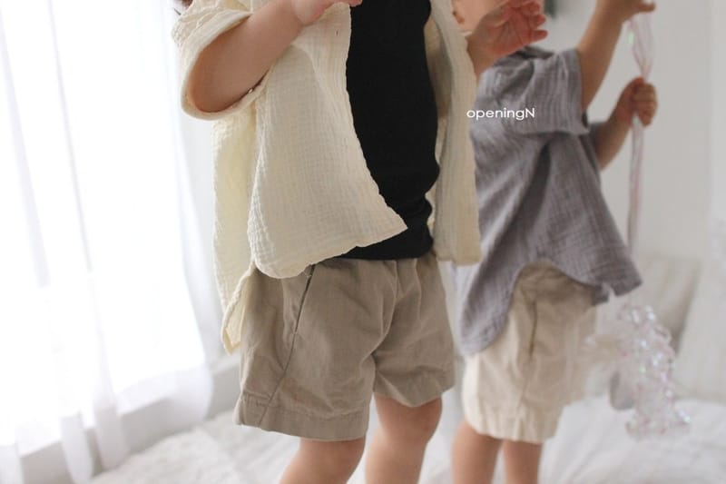 OPENING & - Korean Children Fashion - #Kfashion4kids - A Slub Shorts