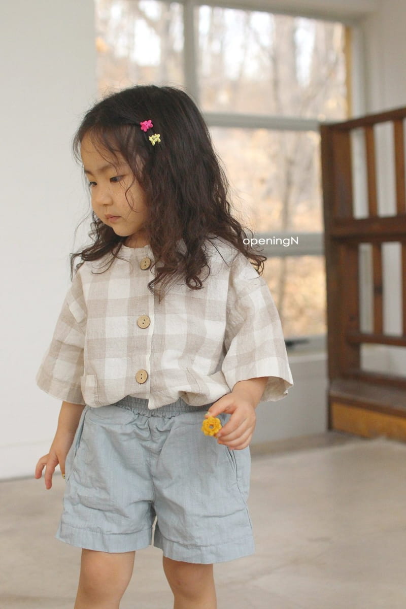 OPENING & - Korean Children Fashion - #Kfashion4kids - A Slub Shorts - 9