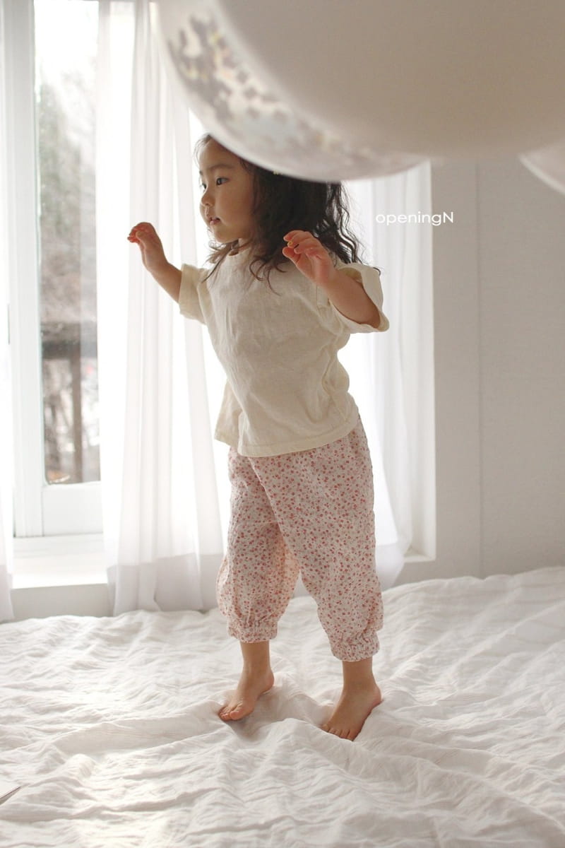 OPENING & - Korean Children Fashion - #Kfashion4kids - SW Flower Pants - 9