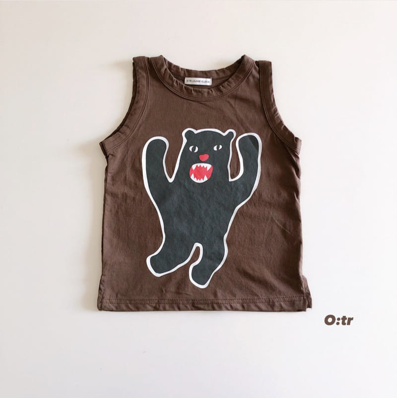 OTR - Korean Children Fashion - #Kfashion4kids - Big Bear Sleeveless Tee - 4